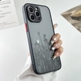 thumbnail image 4 of for iPhone 13 Pro Max Case Aesthetic Vintage Black Floral Flower Pattern Cute Phone Case for Women Girls, Slim Fit Matte TPU Shockproof Protective Case, Black, 4 of 11