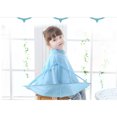 thumbnail image 3 of Zcyifa hairdressing cloak Children Haircut Cape Hair Cutting Cloak Barber Cape Waterproof Haircut Gown for Salon Barber Hair Styling Accessory (Sky-blue), 3 of 10