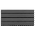thumbnail image 6 of vidaXL Decking Tiles Patio Floor Tile Yard Outdoor Flooring Tile 6 pcs WPC, 6 of 20