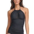 thumbnail image 1 of Calvin Klein Halter Tankini Top, Black, Small, 1 of 3