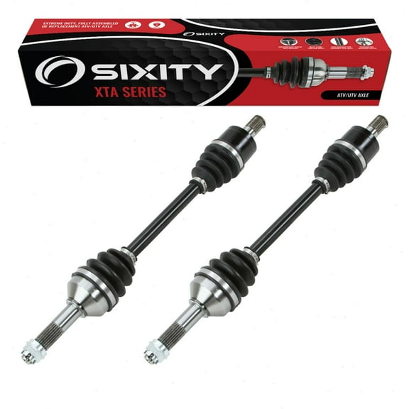 2 pc Sixity XTA Rear Left Right Axles compatible with Kawasaki KVF650 Brute Force 4x4i KVF750 EPS Camo 2005-2021