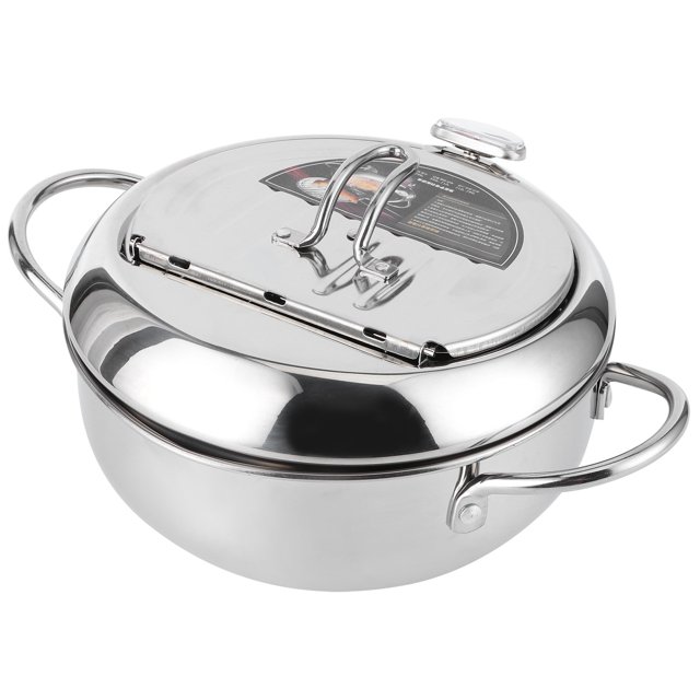 Olla para freír de acero inoxidable, mini olla para freír de acero inoxidable de estilo japonés, olla para freír japonesa, durabilidad probada en el tiempo