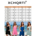 thumbnail image 5 of Anbech Women's V Neck Rompers Shorts Summer Spaghetti Strap Overalls Casual Jumpsuits with Pockets, 5 of 8