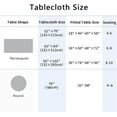 thumbnail image 6 of Tablecloth Indoor Outdoor Stain and Wrinkle Resistant Polyester Fabric Floral Table Cloth Wipe Clean Decorative Table Cover for Dining Table Buffet Party, 6 of 6