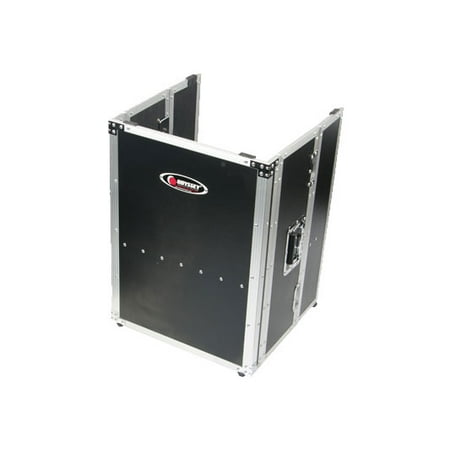 Odyssey Gear Stand - Odyssey Cases FZF2636 New Flight Zone 26X36 Black Laminate Folding DJ Gear Stand
