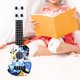 thumbnail image 1 of Ukelele para , juguete de guitarra, juguete de ukelele de aprendizaje temprano, instrumento musical de simulación para juguetes de fiesta, Patrón de, 1 of 8