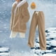 thumbnail image 1 of HongQid Womens 2 Piece Sweatsuit Set Sherpa Winter Coats Fleece Zip Up Jackets Warm Plush Hooded Plus Size Winter Coats Oversized Fuzzy Jackets with Pants, 1 of 9