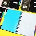 thumbnail image 3 of SagaSave Spiral Note Book Writing Paper Eye Protection 4-Color Classification Black 21 x 6 cm, 3 of 7