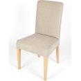thumbnail image 1 of Generic Henriksdal Chair Cover Solid Color Durable Heavy Weight Chenille Fabric Slipcover for IKEA Dining Chair (Sand, Single), F200_HENR, 1 of 1