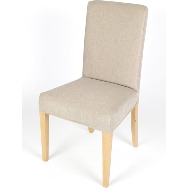 Generic Henriksdal Chair Cover Solid Color Durable Heavy Weight Chenille Fabric Slipcover for IKEA Dining Chair (Sand, Single), F200_HENR