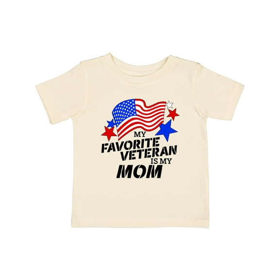Inktastic My Favorite Veteran is My Mom Boys or Girls Baby T-Shirt