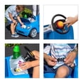 thumbnail image 3 of Step2 Whisper Ride II Kids Push Cars, Ride On Car, Seat Belt, Horn, Toddlers Ages 1.5 – 4 Years Old, Max Weight 50 lbs., Quick Storage, Stroller Substitute, Blue, 3 of 5