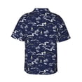 thumbnail image 3 of Fotbe Hawaiian Style Hawaiian Shirt for Men Unisex Summer Beach Casual Short Sleeve Cotton Linen Button Down Shirts-Large, 3 of 9