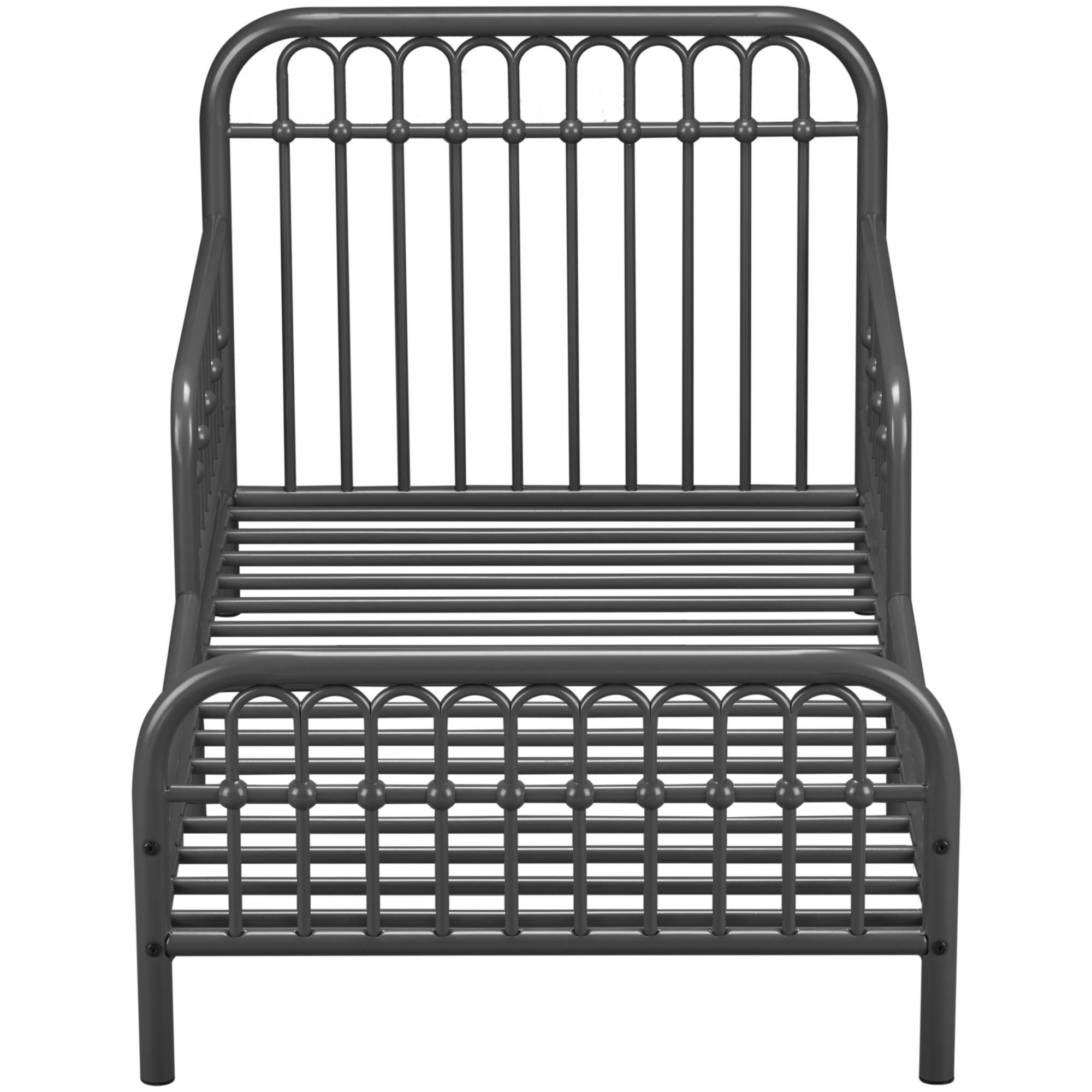 Little Seeds Monarch Hill Ivy Metal Toddler Bed, Gray
