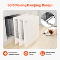 thumbnail image 6 of VEVOR Pull-Out Trash Can, 27 QT x2 Double Under Mount Kitchen Waste Container, Heavy Duty Garbage Recycling Bin with Door Kit and Soft Close Slide, for Kitchen Cabinet, Sink, Under Counter (Grey), 6 of 9