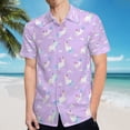 thumbnail image 5 of High Quality Hawaiian Shirts for Men Short Sleeve Aloha Beach Shirt Floral Summer Casual Button Down Shirts Blouses LKI6WZ, 5 of 7