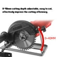 thumbnail image 2 of 0-45° Angle Adjustable 0-40mm Cutting Depth Adjustment Positioning Bracket Angle Grinder Retrofit Cutting Machine Slotting Base For 100-125MM Angle Grinder bracket&guide ruler, 2 of 6