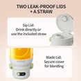 thumbnail image 4 of ZHENMI Portable Blender for Shakes and Smoothies, 33oz Personal Blender , BPA-Free, Cordless, Ice Crushing Blender for Travel, Gym, Home and Office, 4 of 9