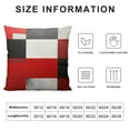 thumbnail image 5 of COMIO  Red Black and Grey Throw Pillow Covers Geometric Modern Abstract Painting Decorative Pillow Cases Home Decor Standard Square 18x18 Inches Pillowcases, 5 of 5