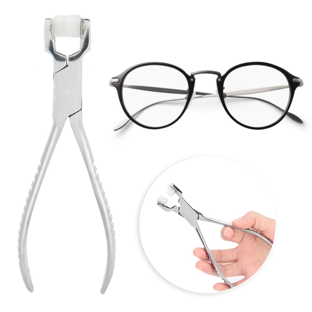 Tebru Glasses Adjustment Pliers,Stainless Steel Glasses Eyeglass Frame
