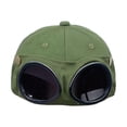 thumbnail image 2 of Gafas de sol Gorra de béisbol Máscara de hip hop Sombrero de playa de moda Accesorios para fotos Béisbol Verde, 2 of 9