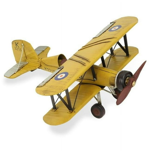 Cheungs JA-0279 British Bi-Plane Tabletop Decor