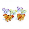 Dazzling Toys Horses Wind-up Animals Pack of 6 - Wind Them up and Watch Them Trot Across the Room!!