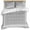 Gray, variant on Dark Blue Retro Greek Key Duvet Cover Set,Geometric Greece Ancient Rustic Soft Duvet Cover California King Bedding Set 4 Pieces,1 Quiltcover and 2 Pillowcases with Zipper,1 Bed Sheet for All Seasons