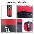 thumbnail image 2 of Bolsa de boxeo Irfora Saco de boxeo de 4 pies Saco de boxeo pesado sin relleno Saco de arena de entrenamiento de combate con guantes Protectores de manos y muñecas y tobillos Cadena Gancho de tec Irfora Bolsa de boxeo, 2 of 5