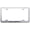 Brushed Chrome, variant on Honda Clarity Stainless Steel Wide Body License Plate Frame (Chrome)