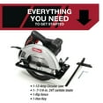 thumbnail image 3 of Hyper Tough 12 Amp Corded 7-1/4 inch Circular Saw with Steel Plate Shoe, Adjustable Bevel, Blade & Rip Fence, 3 of 19