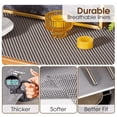thumbnail image 5 of Drawer and Shelf Liner, Non-Adhesive Cabinet Liners for Kitchen Cupboard, Bathroom Drawers, Breathable Thick Mat, Easy Trim & Easy Clean, 18" x 118", 5 of 8