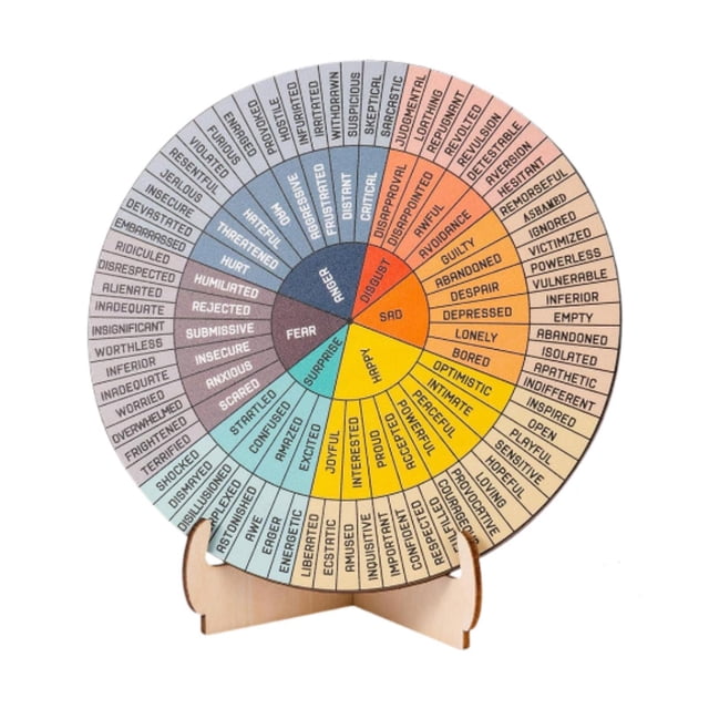 tamizeot Roue des Sentiments pour Enfants Outil Psychologique Efficace pour Espaces de Classe et de Bureau Roue des Sentiments