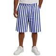 thumbnail image 4 of Trgacdwlo Casual Shorts for Men Striped Drawstring Beach Shorts for Men with Pocket Breathable Outdoor Golf Fishing Basketball Shorts Men, 4 of 6
