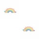thumbnail image 4 of Wosthever Wall Sticker Cartoon Rainbow Hand-Painted Self-adhesive Child Art Nursery Decals Beautify Living-Room Kids Home Wallpaper 2piezas, 4 of 6