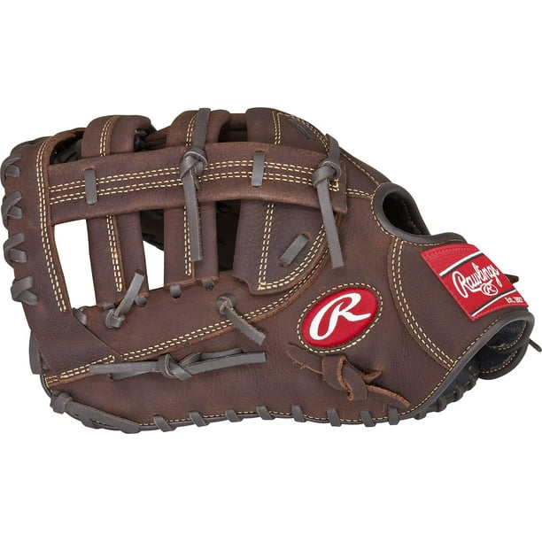 Rawlings | Guante de primera base de béisbol preferido por el jugador | Lanzamiento con la mano izquierda | 12.5"" - Web de barra doble de un solo poste