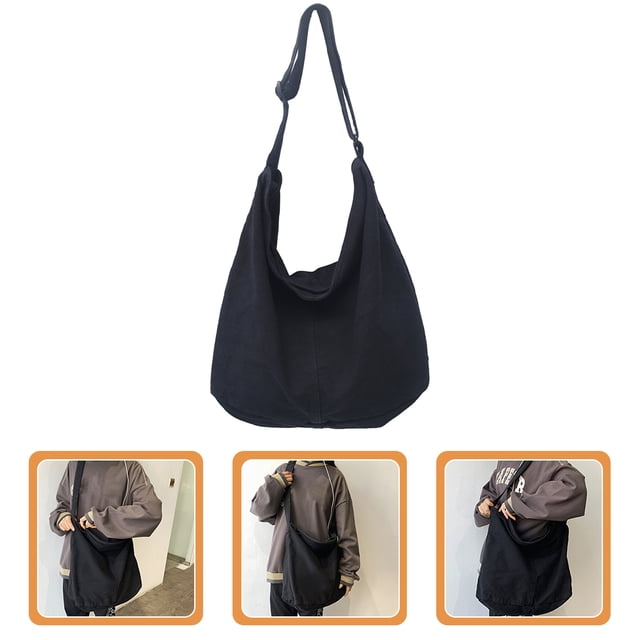 NUOLUX Tote De Lona Negro Para Mujer Simple Y Para Salidas Y Compras