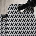 thumbnail image 3 of Ambesonne Black and Grey Grommet Curtain, Monotone Shapes, 50" x 96", Black and Grey, 3 of 6