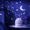 thumbnail image 4 of Star Projector Night Light Rotating LED Projection Lamp, Kids Bedroom Decor Night Light Romantic Ambient Light Baby Birthday Party Gift, 360 Degree Ceiling Projector Lamp Home Decoration, 4 of 6
