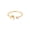 A, variant on Gold Plated Initial Ring Copper Open Design A to Z Letter Jewelry for Women Diamond Cut Accent Fashion Jewelry