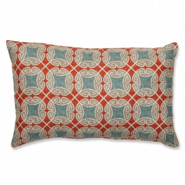 Pillow Perfect 528823 Pillow Perfect Fermoir Rectangulaire Jeter Oreiller&44; Bleu-Rouge
