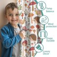 thumbnail image 3 of Blackout Kids Curtains,Cute Hedgehog and Mushroom Childrens Insulated Curtains Set Of 2,Bedroom Essentials,Toddler Room Decor 42"x54", 3 of 5