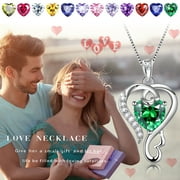 Beautlace 925 Sterling Silver Heart Necklace for Women, Love Pendant Jewelry Gift for Mom Wife Girlfriend, Anniversary Birthday Mothers Day Gift