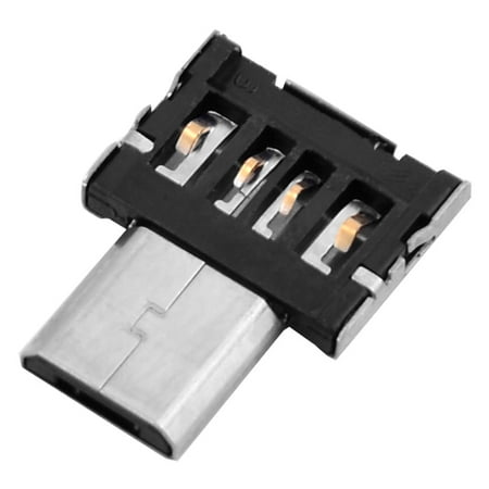 Micro USB to USB Flash Drive OTG Adapter Converter Black for Smartphone