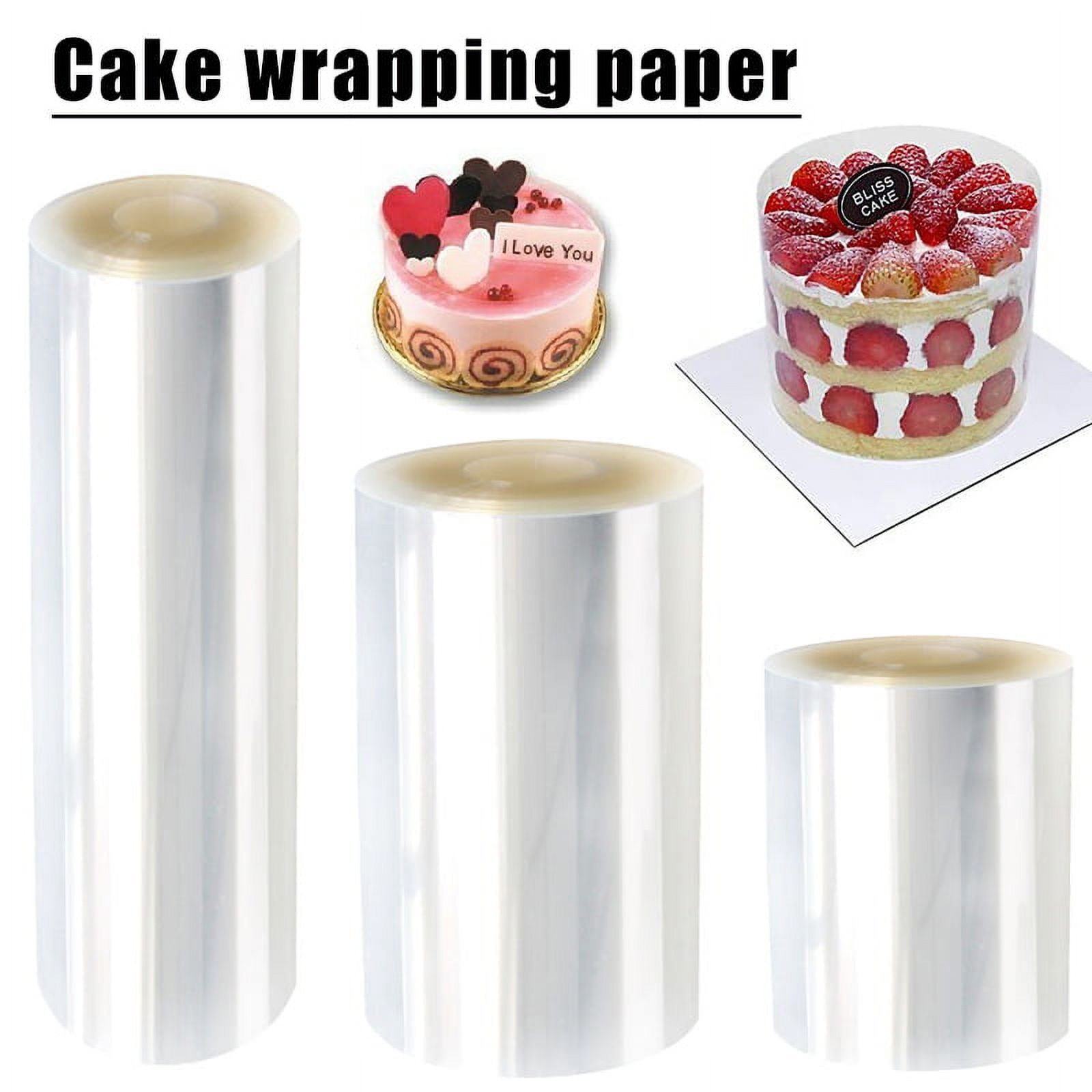 Weetiee 8cm 10cm Transparent Clear Mousse Surrounding Edge Wrapping Tape  Baking Cake Dessert Collar DIY Cake Decorating Tools