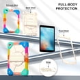 thumbnail image 2 of Shockproof Case for Apple iPad 6th 5th Generation 2018 2017 / iPad Air 2 9.7 Inch, Rotating Kickstand Pencil Holder Shoulder Strap Hand Strap Kids Friendly Bumper Cover, Colorful Blue, 2 of 8