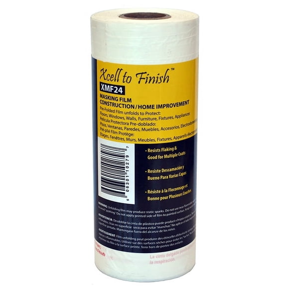 12-Pack of 24” x 180’ IPS XMF24 Finish Line Pre-Folded Masking Film