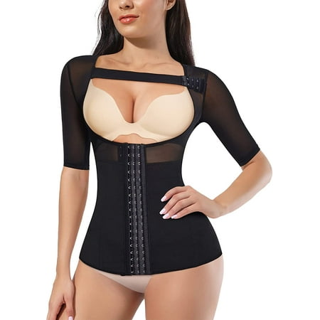 

Eleady Waist Trainer for Women Body Shaper Corset Cincher Trimmer Belt Tummy Control Underbust Shapewear(Black XX-Large)