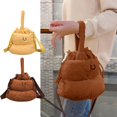 thumbnail image 1 of Fiudx Bolso de Hombro con Diseño de Popó, Bonito Bolso de Forro Polar con Cordón, Suave Tejido de Pashmina de Cordero, Ideal para Guardar Tus Artículos de Uso Diario, Accesorio Informal, Ideal Como R, 1 of 7