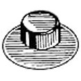 thumbnail image 2 of 100 Washer Cap Type Pushnut Fasteners 7/16" Stud Diameter, 2 of 2